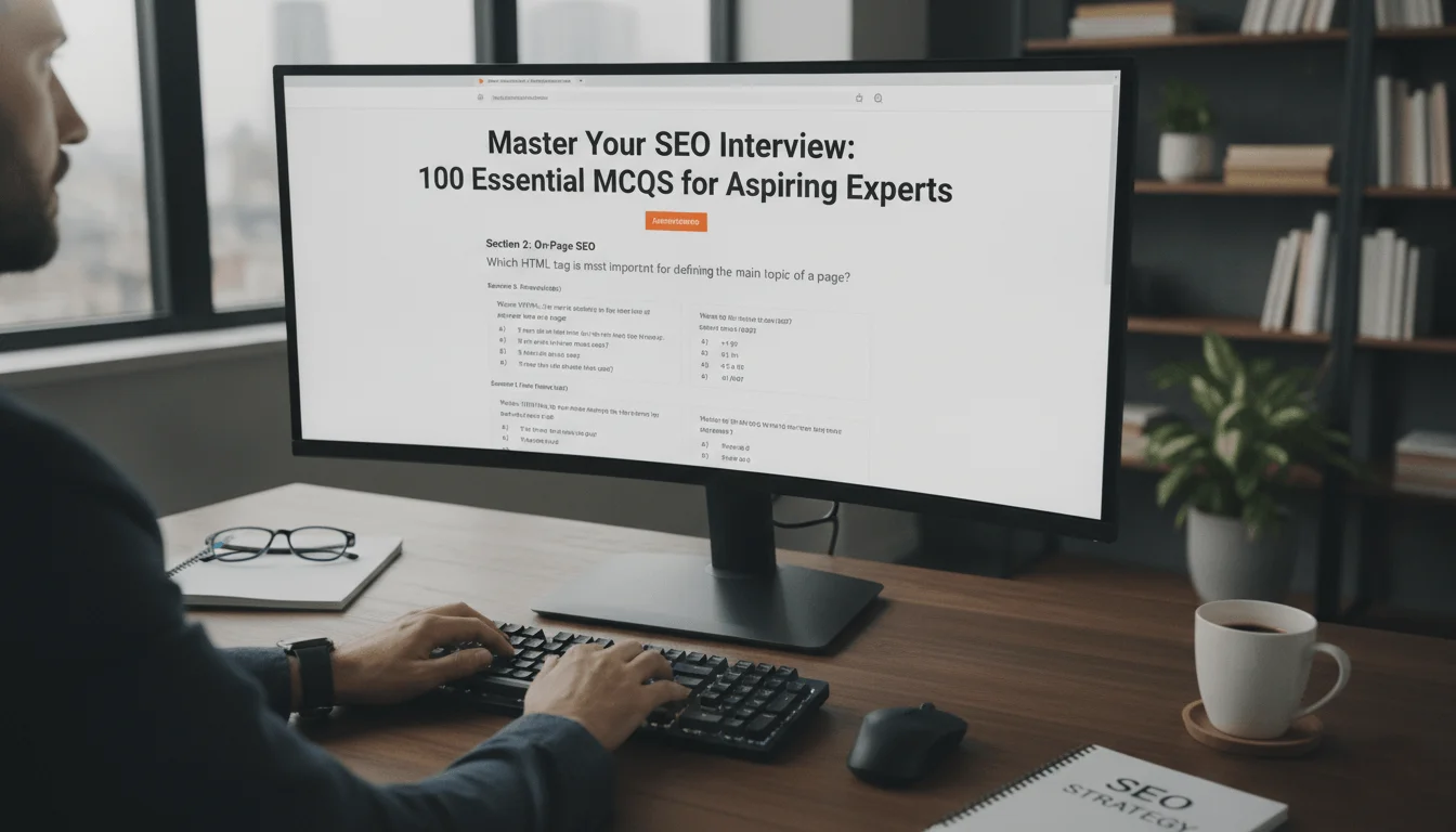 Top 100 SEO Interview Questions and Answers (MCQs) for 2026